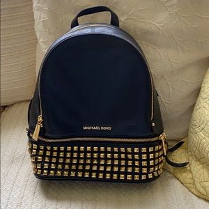 Michael Kors Rhea Studded Leather Backpack NWOT